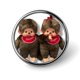 thumbnail image 1 of Monchhichi-Theme Round Button Badge: Premium Metal Construction, Ideal for High-End Events 2.8 cm, 1 of 6