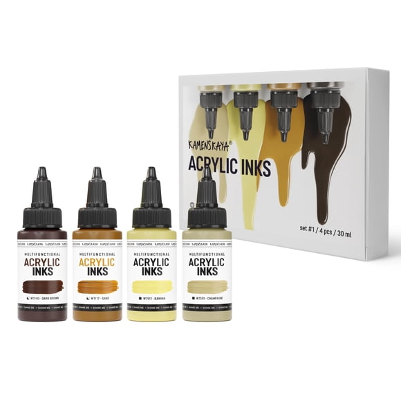 Set de tinta acrílica KAMENSKAYA 4 x 30 ml, combinación de color #1