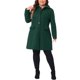thumbnail image 2 of Abrigo de talla grande para mujer Agnes Orinda, sólido, con botones, largo, para otoño e invierno, con bolsillos, 4X, verde oscuro, 2 of 6