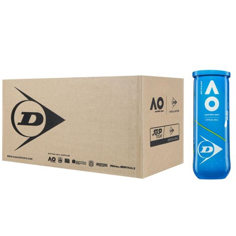 Caja De Pelotas De Tenis Dunlop Australian Open Ao X3 - 24 Tarros