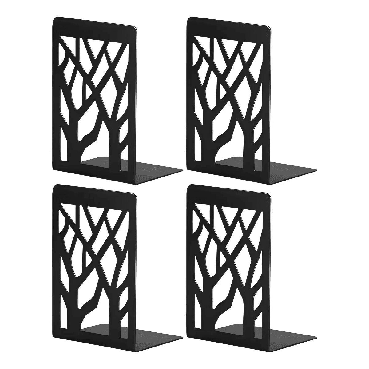 Soporte Para Sujetalibros Belug 2 Pares De Soportes Para Libros Negros