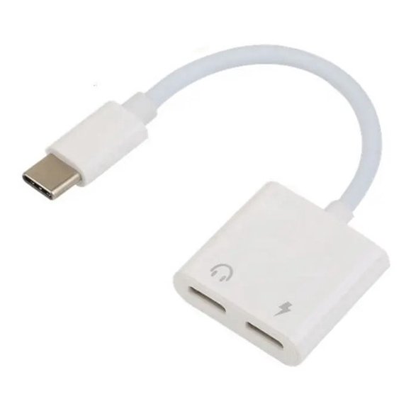 Splitter USB-C a doble USB-C: carga y audio