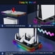 thumbnail image 5 of Estación de refrigeración PS5, soporte PS5 Pro RGB y soporte vertical con ventilador de refrigeración de 3 niveles, soporte de auriculares para PS5 Digital/Disc-negro, 5 of 7