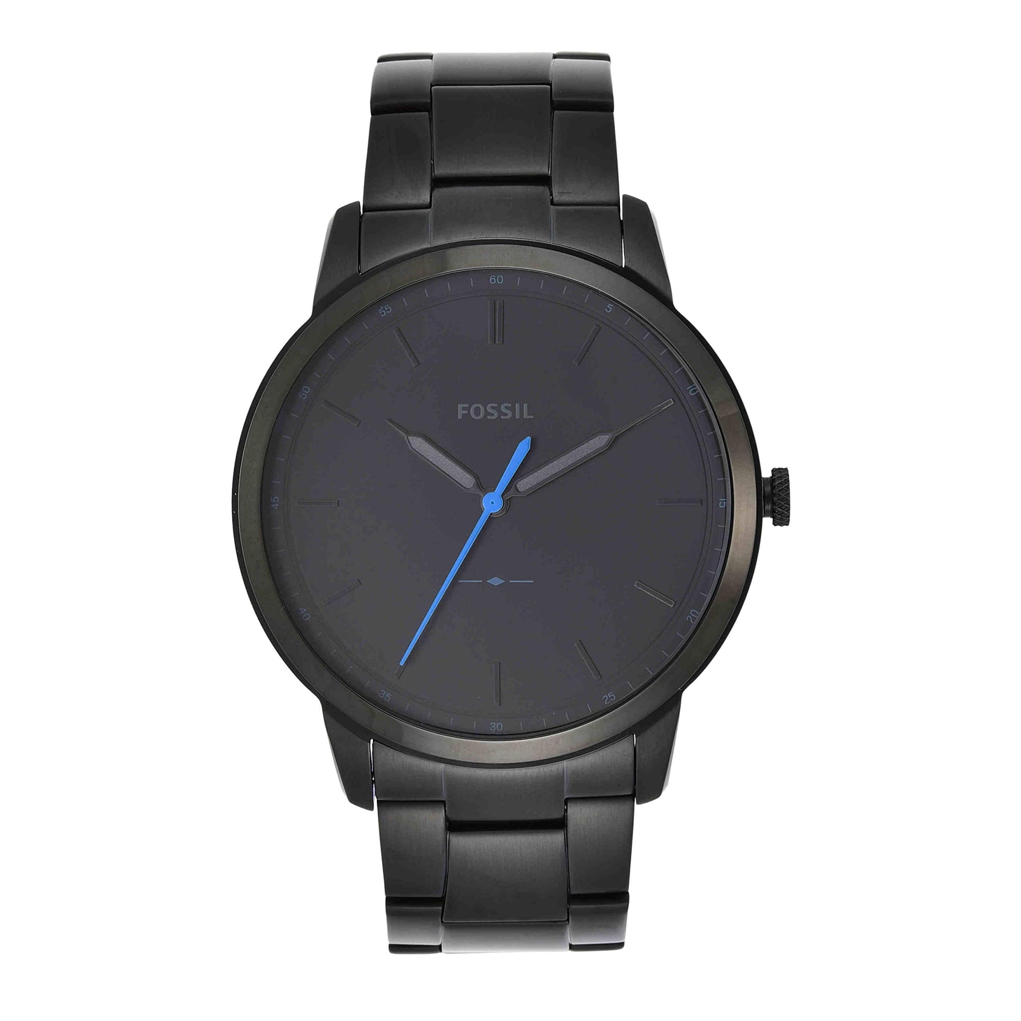 Reloj Fossil Minimalist Fs5308 Negro De Acero Inoxidable Para Hombre