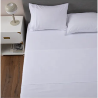 Genérico - Sabana 1800 Hotel Ultra Suave Funda Bordada 2 Plazas Color Blanco