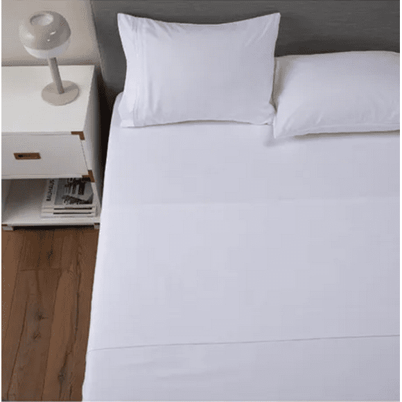 Sabana 1800 hotel ultra suave funda bordada 2 plazas color blanco