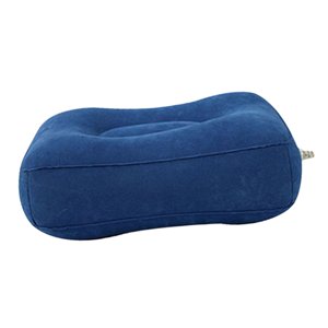 Magideal - Taburete Inflable De Pvc Otomano, Cojín Para Reposapiés, Estera Inflable Para Reposapiés, Almohada Para Reposapiés De Viaje Para El Hogar, Avión, Cama Azul