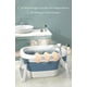 thumbnail image 3 of Bañera Maxi Plegable Con Cojin Y Accesorios Rosada LuBabycas, 3 of 8