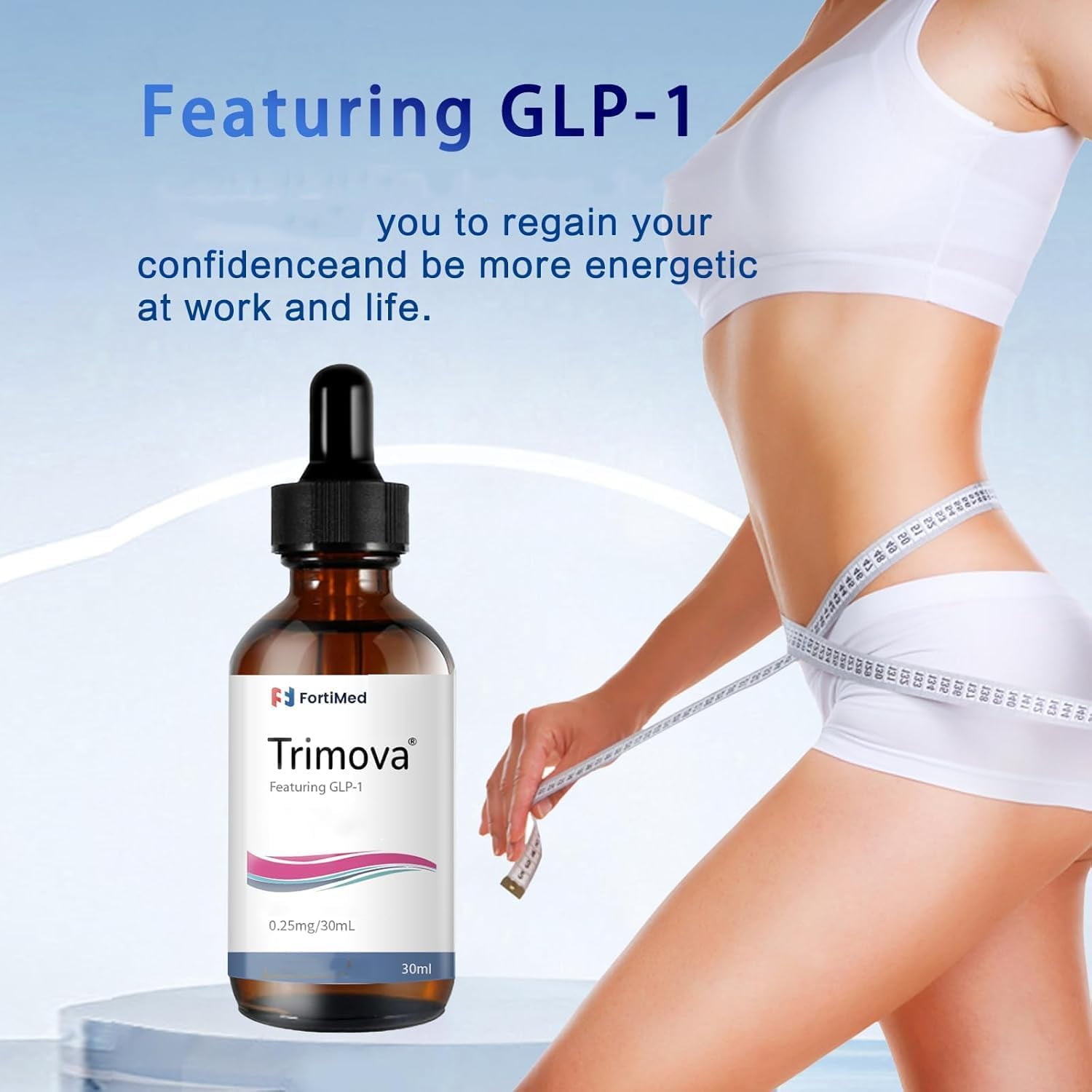 Gotas de vitamina Virularty Trimova Natural GLP-1 30 ml x2 | Lider