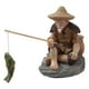thumbnail image 2 of Estatuillas De Pescador Estatua De Jardín Figura En Miniatura Escultura Para Interiores Y Exteriores, 2 of 3