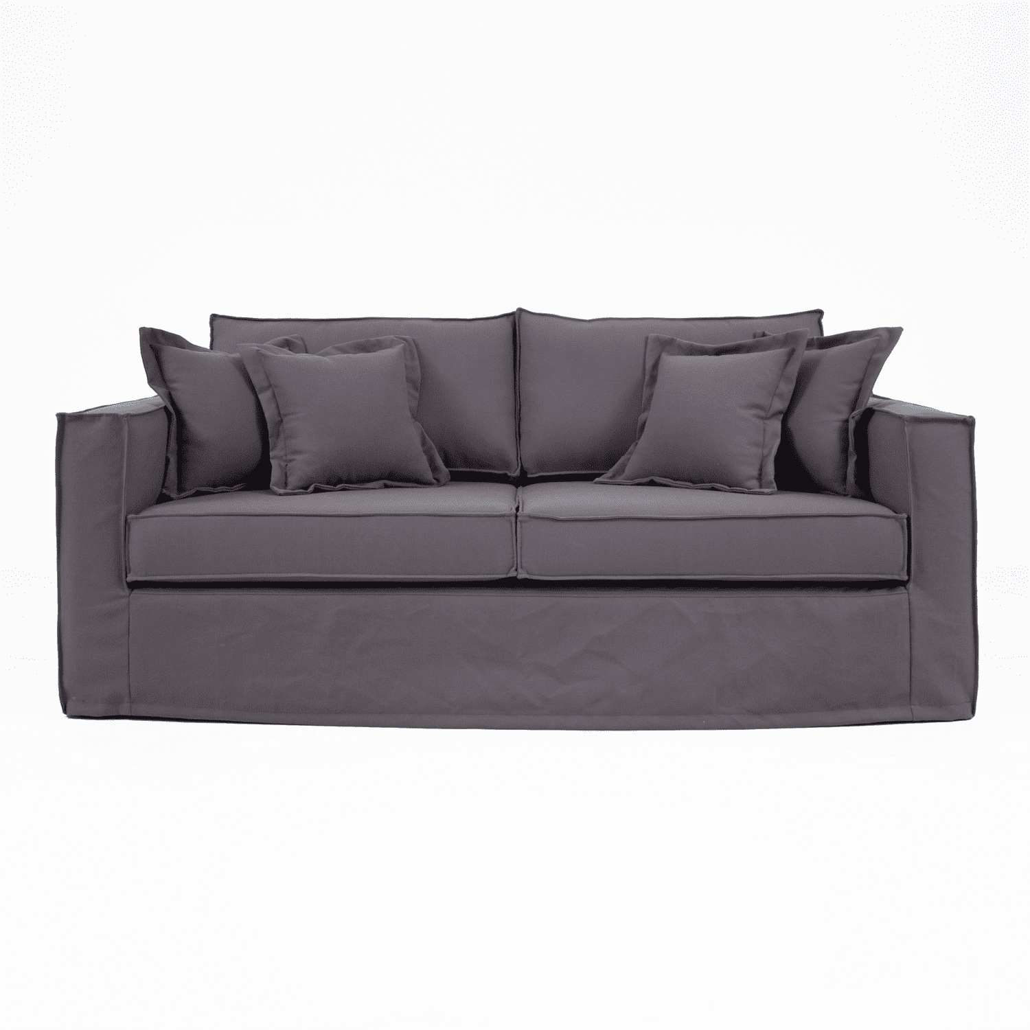 Living Store - Sofá 3 Cuerpos Bruna Con Funda Desmontable Gris Acero