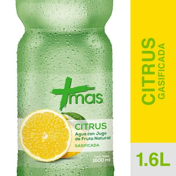 Agua Saborizada Citrus Con Gas Botella, 1,6 L