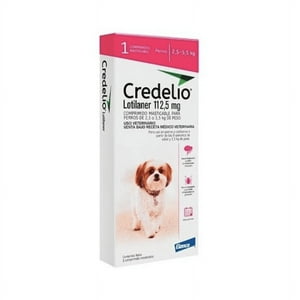 Elanco - Antiparasitario Credelio Para Perros De 2,5 A 5 Kg. Caja, 1 Comprimido
