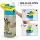 thumbnail image 4 of Rana y Sapo Botella de Agua con Tapa Pop Top de Un Toque, Acero Inoxidable, a Prueba de Fugas, para Deportes, Botella Infantil azul 12 oz, 4 of 6
