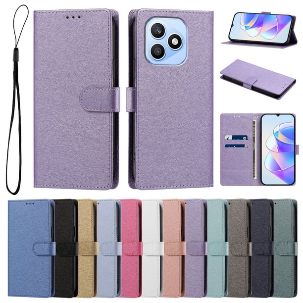 Cartera Funda para Honor X8D Carga Inalámbrica, Lila