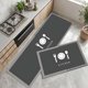 thumbnail image 1 of DUO DE ALFOMBRAS DE GOMA MINIMALISTAS PARA COCINA B0, 1 of 4