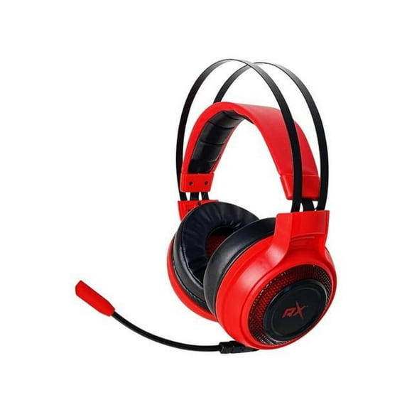 Audífonos reptile x gamer pro pc (3.5+usb)/ps4, con micrófono y control de volumen. red