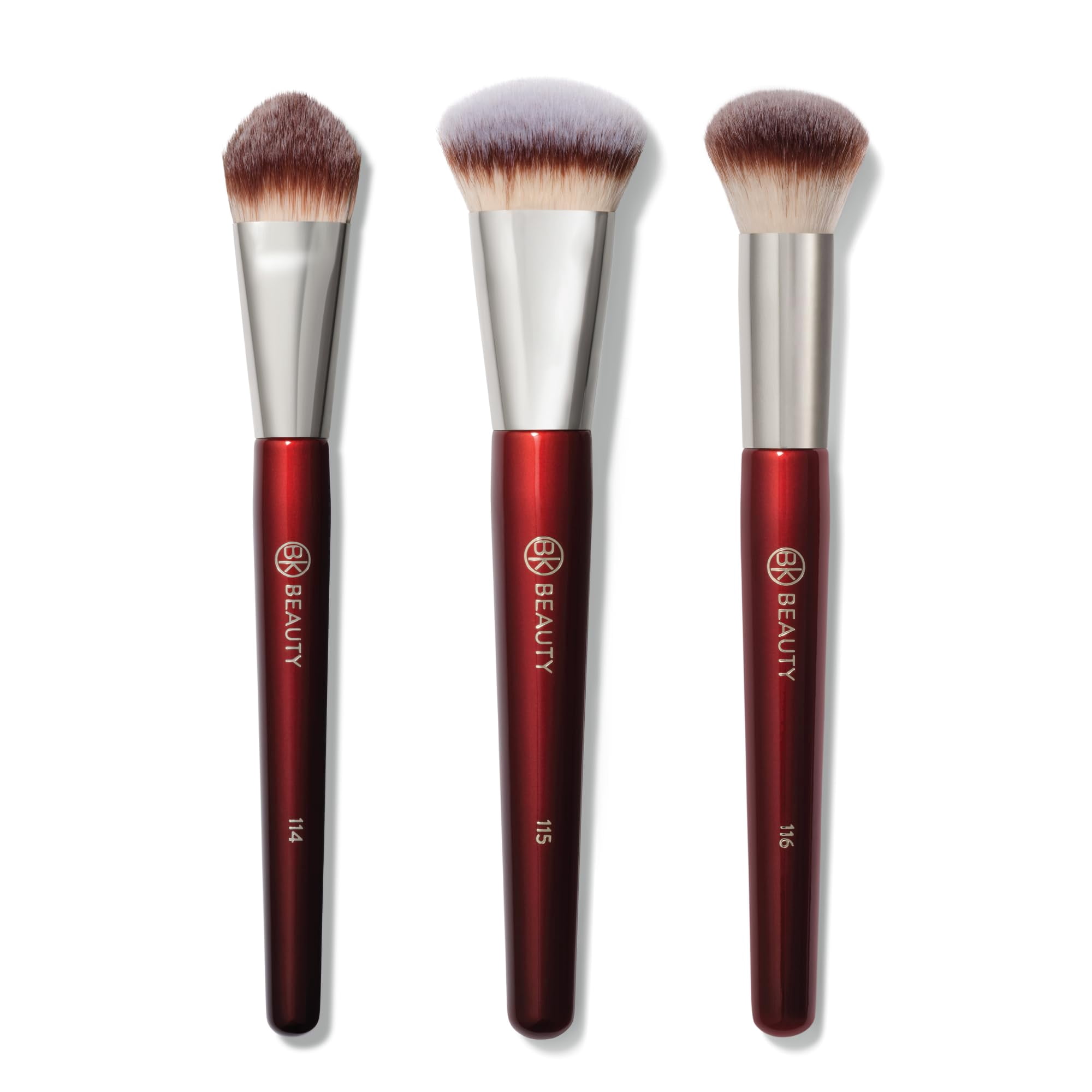 Set De Brochas De Maquillaje Bk Beauty Core Complexion Trio (3 Unidades)