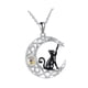 thumbnail image 5 of Collar De Gato Negro Y Luna Creciente Para San Valentín, Aniversario Y Cumpleaños., 5 of 5