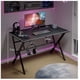 thumbnail image 5 of Homer Design Escritorio Gamer 100x60x74cm Base Acero Cubierta Melamina Color Madera, 5 of 6