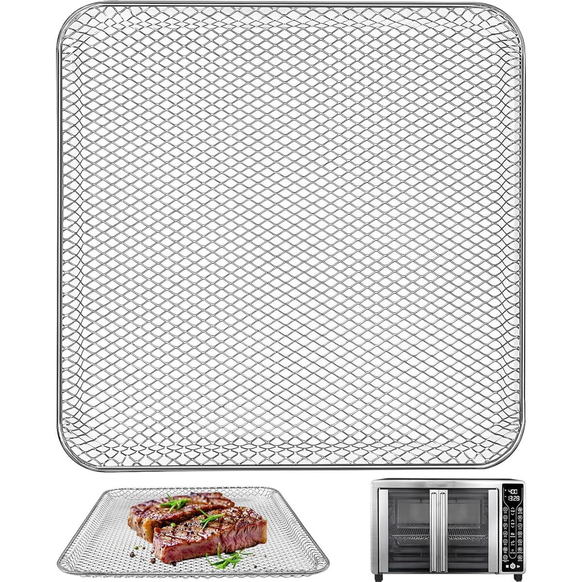 Bandeja Acero Air Fryer Gourmia Gtf7655 Gtf7460 31x31cm