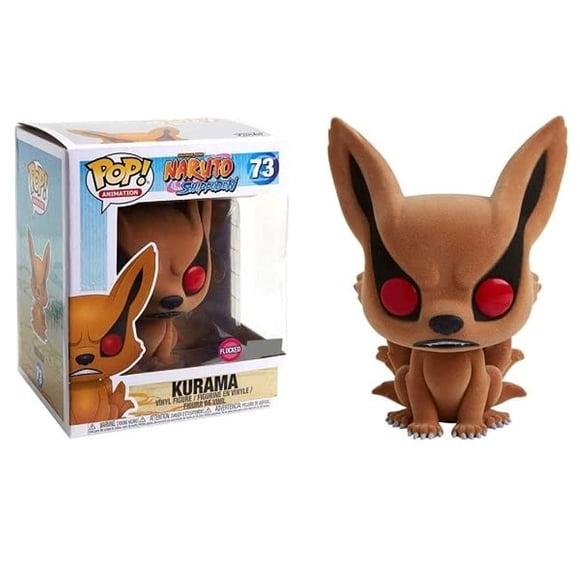 Funko Pop Animation Shonen Jump Naruto Shippuden Kurama Flocked Exclusive 73
