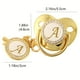 thumbnail image 2 of High-grade Pacifier 26 Letters Baby Pacifier With Chain Clip, 2 of 3
