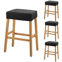 Xusx111 - Cubiertas De Taburete Rectángulo - 4 Paquetes De Estiramiento Cubierta Impermeable Del Asiento Del Sillín Tabernos De La Barra Cubiertas De Sillas De La Isla De La Cocina Protector Del Cojín