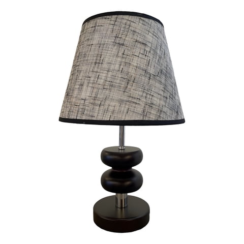 Genérico - Lámpara Velador Mesa Ébano Decorativa Moderna Negra Jhn