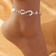 thumbnail image 4 of Elegant 8-Character Zircon Inlaid Anklet - Sparkling Foot Jewelry Decor for Women, 4 of 4