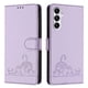 thumbnail image 1 of Funda tipo cartera FOXDOCK para Samsung Galaxy A05S 4G con soporte, ranuras, RFID, diseño de gato, 1 of 5