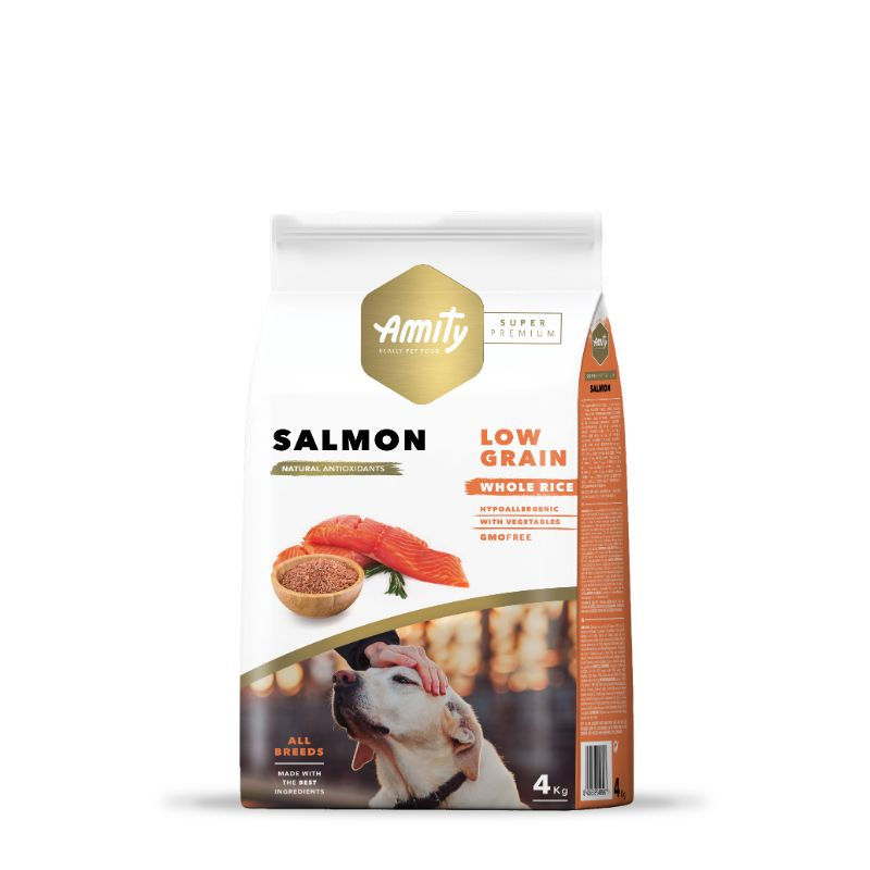 Alimento Super Premium Libre De Granos Para Perros Adultos Sabor Salmón 4 Kg