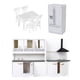 thumbnail image 1 of 1/12 Dollhouse Miniatures Kitchen Furniture Set Nevera Silla de mesa Modelos, 1 of 6