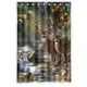 thumbnail image 1 of Cortina de ducha con diseño de ciervo abstracto, divertida y hermosa, con ganchos, tamaño 48 x 72 pulgadas., 1 of 3