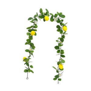 Magideal - Guirnalda De Limones Artificiales, Enredadera Verde, Decoración De Mesa, Fruta Falsa Con Flores Para Centro De Mesa, Fiesta, Escaleras, Festival, Boda