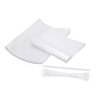 Magideal - 100 Bolsas Retráctiles Transparentes Para Aves De Corral, Multiusos, Impermeables, 40,5 X 25 Cm