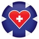 thumbnail image 1 of Icono de estrella médica con forma de botón con forma de corazón, 2 cm, 1 of 1