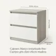 thumbnail image 2 of Velador 2 Niveles Con 2 Cajones Homer Design 40*30*41cm Mate Gris, 2 of 6