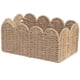 thumbnail image 1 of Pequeña cesta tejida decorativa, organizador de cuerda de papel de borde escalpido, soporte de servilla multiuso para cocina, baño, papel higiénico, toallas y utensilios (tamaño pequeño: 21, 1 of 3