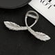 thumbnail image 1 of 1/2/3pcs Alloy Feather Hair Claw Simple Style Hair Claw Nonslip Ponytail Holder Shark Claw Women Girls Elegant Hair Claw Clip, 1 of 5