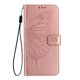 thumbnail image 2 of Funda cartera mariposa para Samsung Galaxy S25 con soporte y ranuras para tarjetas Oro rosa, 2 of 5