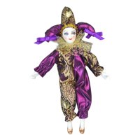 Magideal - Modelo De Ángulo De Muñeco De De 8 Pulgadas, Juguetes De Colección De Figuras De Muñecos De Arlequín Divertidos, Muñeco De Triángel De Porcelan Violeta