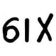 thumbnail image 1 of Decomural 6ix Band Logo WS-40923, 1 of 2