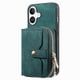 thumbnail image 5 of Funda Tipo Cartera con Correa Cruzada para iPhone 16 Protección Contra Golpes Verde, 5 of 6