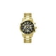 thumbnail image 1 of Reloj GUESS para hombre, pulsera dorada, esfera negra, caja de 44 mm, 1 of 3