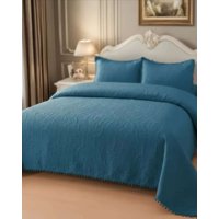 Imac Hogar - Cubrecama Quilt Primavera Verano Con Pompones 2 Plazas