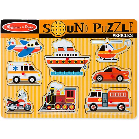 Rompecabezas De Vehículos Melissa & Doug Con 8 Sonidos