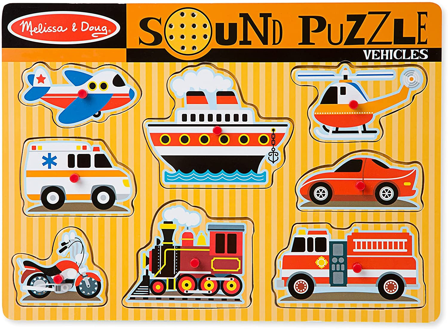 Rompecabezas De Vehículos Melissa & Doug Con 8 Sonidos