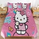 thumbnail image 2 of Hello Kitty Print Bedding Set for Girls Kids Teen Tween Ultra Soft Microfiber Comforter Set Twin Size with 3-Pieces Comforters Bed Sets Bedroom Decor Bed Sheets, 2 of 5