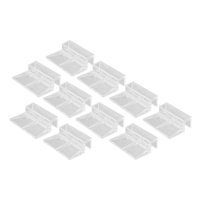Ioensy - Clips De Red Para Pantalla De Acuario, Soporte De Cubierta Fija De Vidrio Multiusos, 10Mm, 10 Uds.